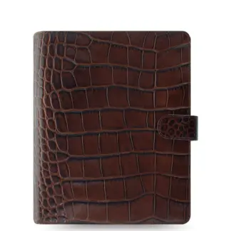 Filofax Classic Croc Organiser A5 Chestnut