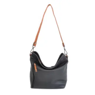 Berba Chamonix Leren Dames Hand/Schoudertas Zwart