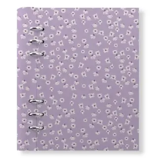 Filofax A5 Clipbook Floral Daisy Lilac