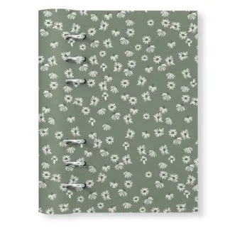 Filofax A5 Clipbook Floral Daisy Sage