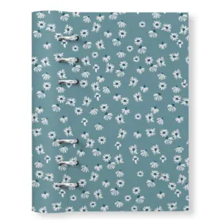 Filofax A5 Clipbook Floral Daisy Teal