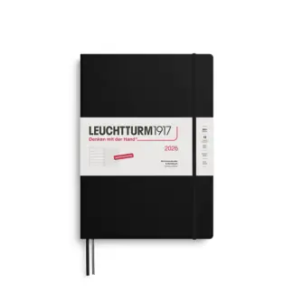 Leuchtturm1917 A4+ Master Weekly Planner/Notebook 2026 hardcover Black