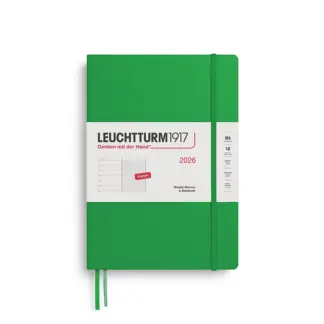 Leuchtturm1917 B5 Composition Weekly Planner & Notebook 2026 hardcover Spring Leaf