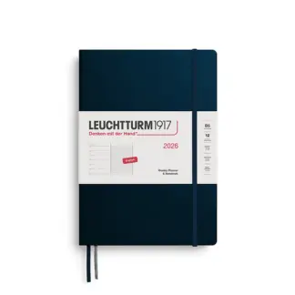 Leuchtturm1917 B5 Composition Weekly Planner & Notebook 2026 hardcover Black