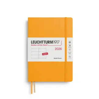 Leuchtturm1917 A5 Medium Weekly Planner 2026 hardcover Rising Sun