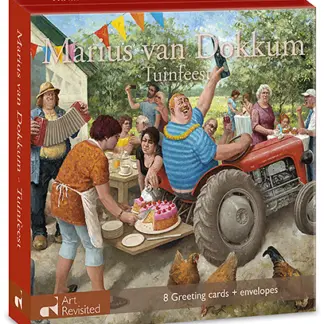 Art Revisited mapje kaartjes Tuinfeest van Marius van Dokkum
