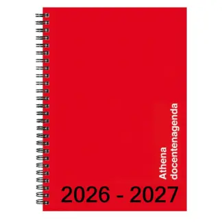 Bekking & Blitz A4 Athena Docenten-agenda 2026/2027 week op 2 pagina's