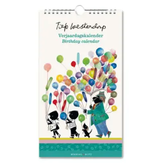 Bekking&Blitz Verjaardagskalender Fiep Westendorp, Jip en Janneke met Ballonnen
