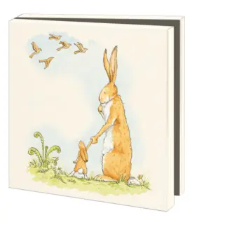 Bekking&Blitz (museum)kaartje vierkant: Raad eens hoeveel ik van je houd, Sam McBratney en Anita Jeram