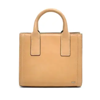 Berba Icons Leren Dames Mini Crossbody/Handtas Nude
