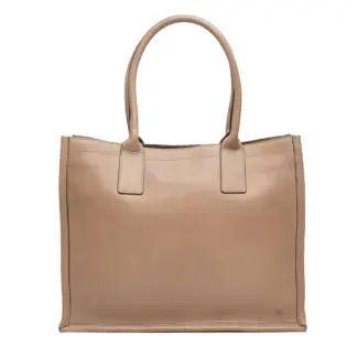 Berba Icons Leren Dames Business/Schoudertas Taupe
