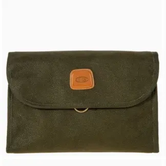 Bric's Life Necessaire Tri-fold Toiletry bag/Toilettas Olive