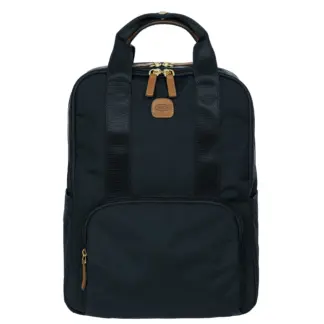 Bric's X-Travel Urban Medium Backpack van nylon met leren details