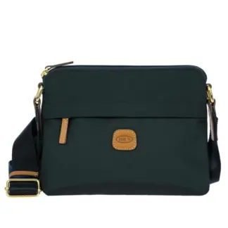 Bric's X Bag Small recycled fabric crossbody bag Ocean Blue