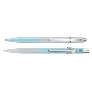 Caran d'Ache 849 Blue Lagoon set (balpen en potlood)