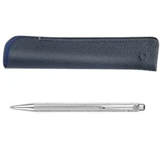 Caran d'Ache Ecridor S.E. Cosmic Blue balpen set met gratis leren etui (twv € 90,00)