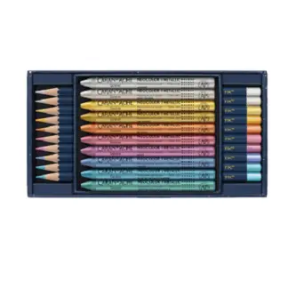 Caran d'Ache S.E. Cosmic Blue Multi-set Metallic potloden met 10 Neocolor 1