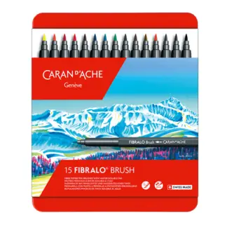 Caran d' Ache Fibralo BRUSH viltstiften 15