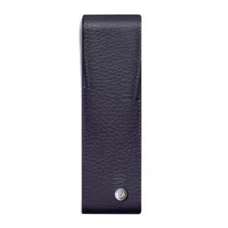 Caran d'Ache Leren Penetui voor 2 Pennen Night Blue