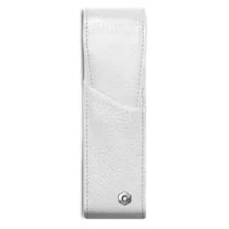 Caran d'Ache Leren Penetui voor 2 Pennen White