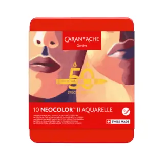 Caran d'Ache Neocolor ll Jubileum-set 50 jaar Special Edition PORTRAIT