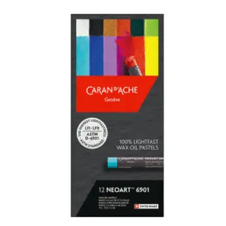 Caran d' Ache Neoart 6901 Oil Pastels 12 stuks