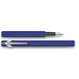 Caran d'Ache 849 Metal Blue vulpen
