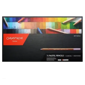 Caran d'Ache Dry Pastels doos van 76 stuks