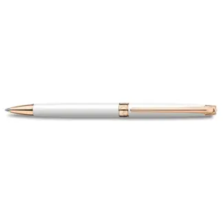 Caran d'Ache Léman Slim White / Rosé Gold balpen