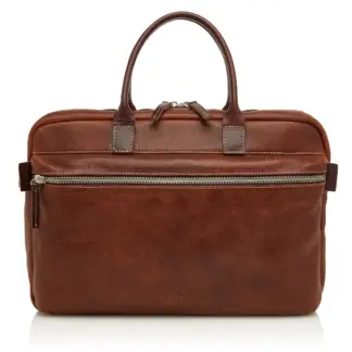 Castelijn & Beerens Sam Business laptoptas 15,6" + Tablet RFID licht bruin