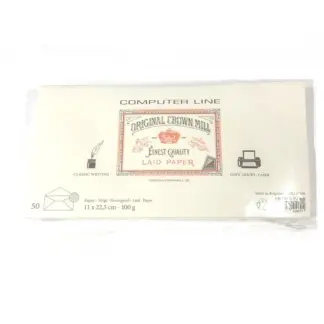 Crown Mill A5/6 Computer Line enveloppen wit