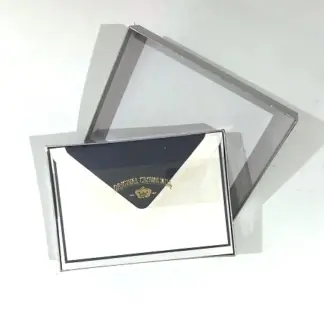 Crown Mill Set Correspondentiekaartjes met Enveloppen wit/blauw