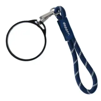 Dopper Travel Mug Black Wrist Cord Midnight Silver