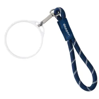 Dopper Travel Mug White Wrist Cord Midnight Silver