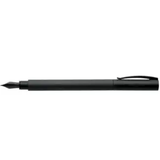 Faber Castell Ambition Brushed Precious Resin vulpen All Black