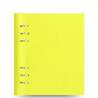 Filofax A5 Classic Clipbook Saffiano Fluo Lemon