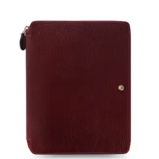 Filofax Chester A5 Zip Folio/Schrijfmap Red