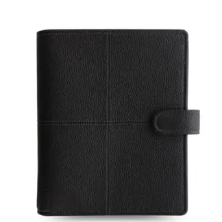 Filofax A5 Classic Stitch Soft Organiser Black