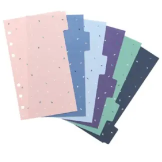Filofax Refillable Personal Tabbladen Pink