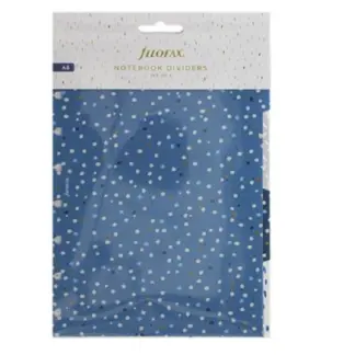 Filofax Refillable A5 Tabbladen Indigo