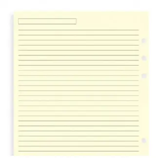 Filofax Pocket Cotton Cream gelinieerd papier voor in de agenda-omslag