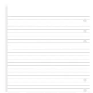 Filofax A5 Wit gelinieerd papier voor in de organiser of clipbook