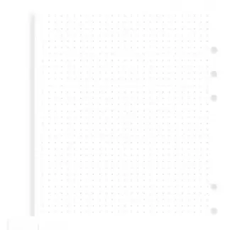 Filofax Pocket Wit dotted papier voor in de agenda-omslag