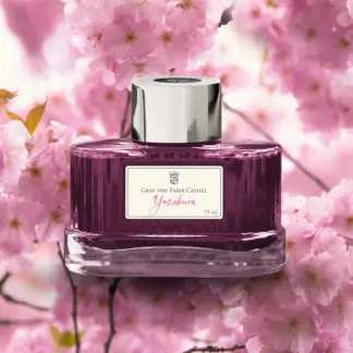 Graf von Faber Castell ink bottle Yozakura (Pink cherry blossom dream)