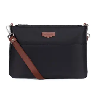 Hexagona Pop Clutch/Crossbody M Black / Dark Brown