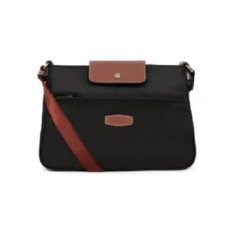 Hexagona Crossbody Black / Dark Brown