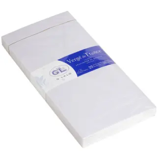 G.Lalo Vergé de France A5/6 Enveloppen Extra Wit