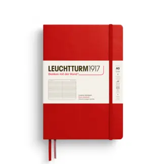 Leuchtturm1917 A5 Medium Notitieboek Hardcover ruled Cherry