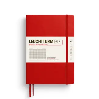 Leuchtturm1917 A5 Medium Notitieboek Squared/Geruit Cherry
