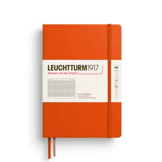 Leuchtturm1917 A5 Medium Notitieboek Squared/Geruit Pumpkin